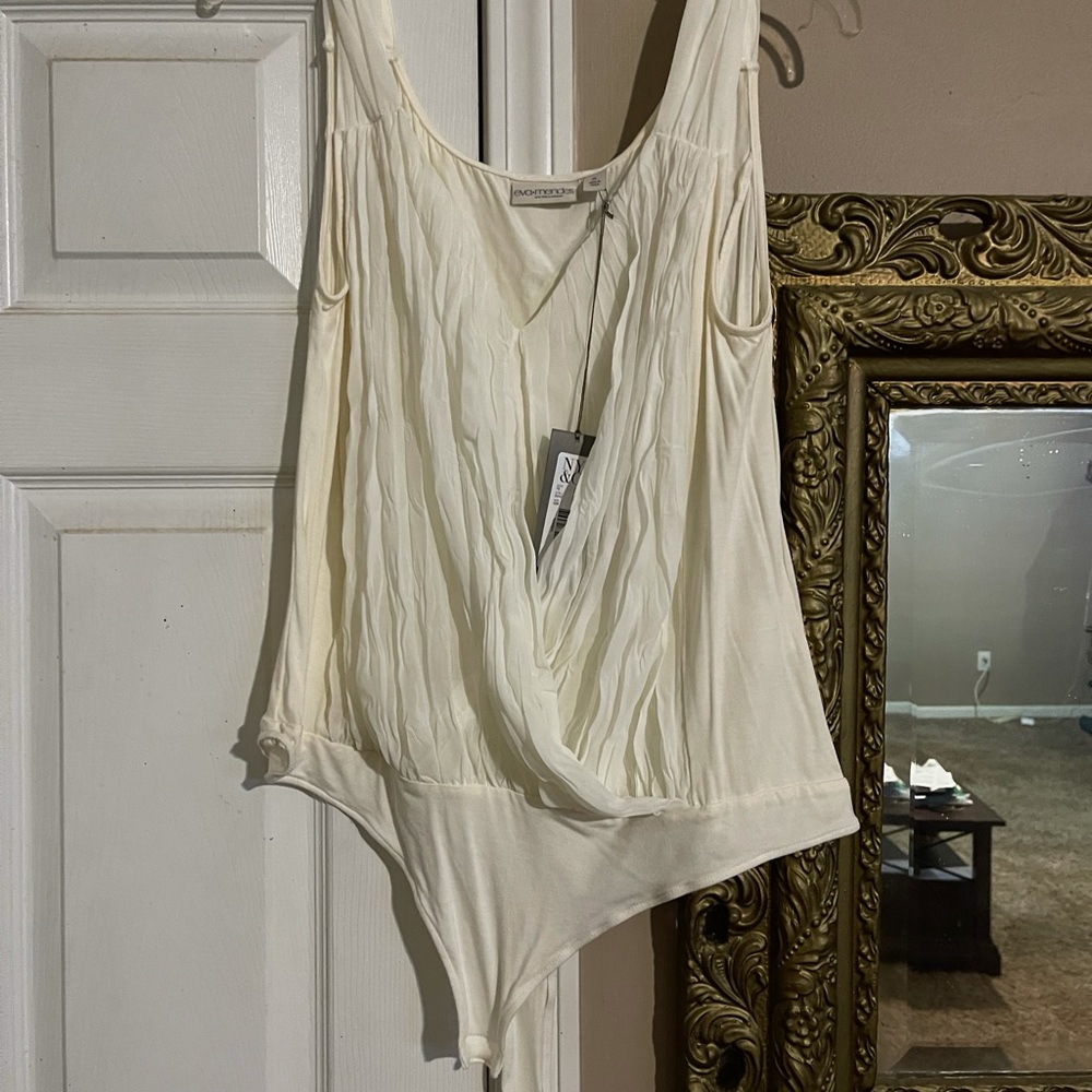 Eva Mendez ivory body suit NWT